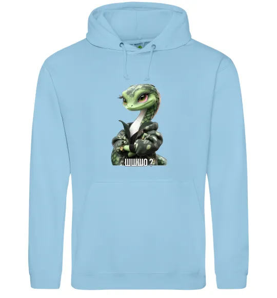 Жіноча толстовка (худі) Ш-ш-шо Блакитний фото