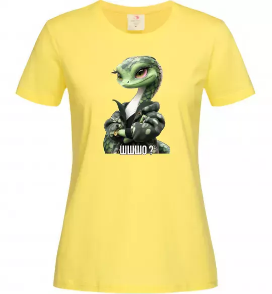 Женская футболка Ш-ш-шо Лимонный фото