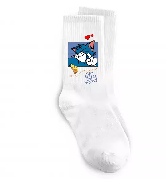 Носки Том kiss me Белый фото