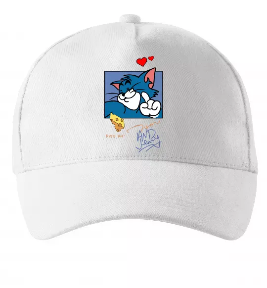 Кепка Том kiss me Білий фото