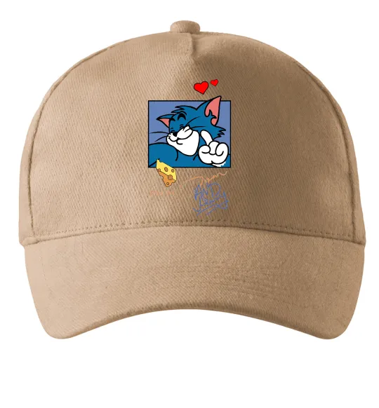 Кепка Том kiss me Песочный фото