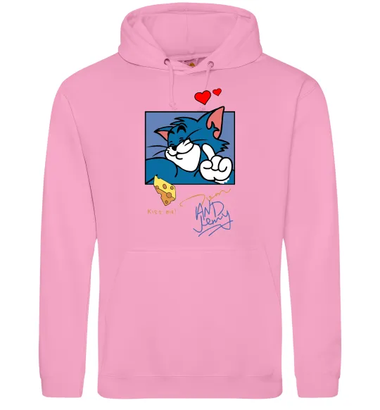 Чоловіча толстовка (худі) Том kiss me Рожевий фото