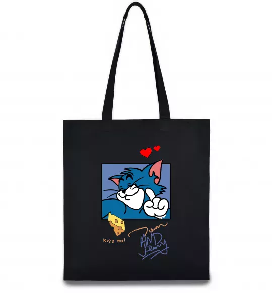 Эко-сумка Том kiss me Черный фото