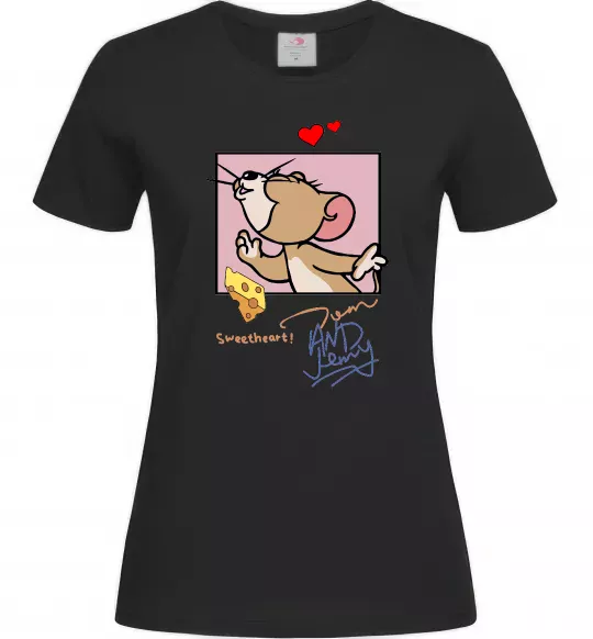 Женская футболка Джері Sweatheart Черный фото
