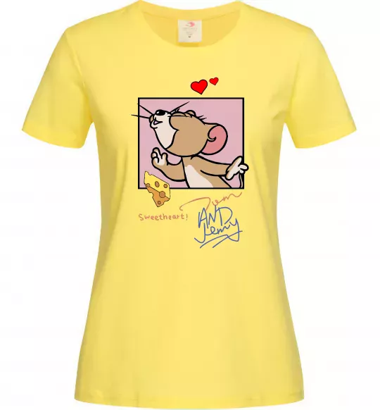 Женская футболка Джері Sweatheart Лимонный фото