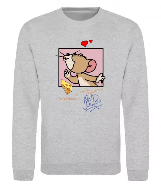 Свитшот Джері Sweatheart Серый меланж фото