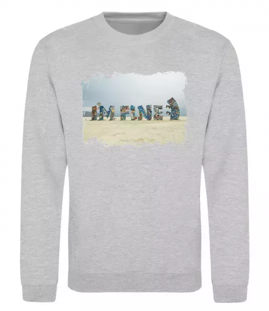 Світшот I`m fine Сірий меланж фото