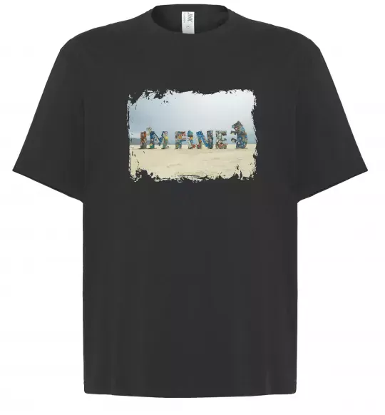 Футболка Оверсайз I`m fine Черный фото