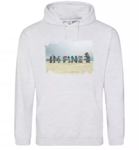 Чоловіча толстовка (худі) I`m fine Сірий меланж фото