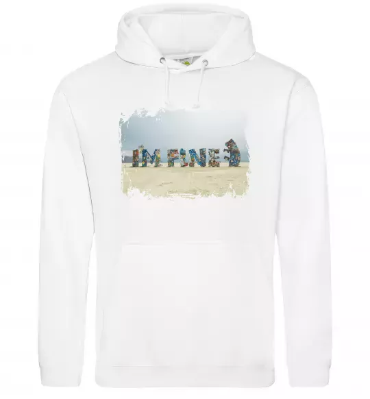 Жіноча толстовка (худі) I`m fine Білий фото