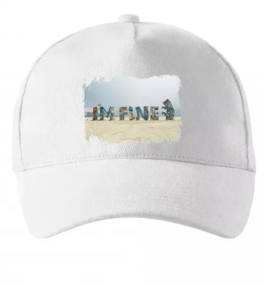 Кепка I`m fine Белый фото
