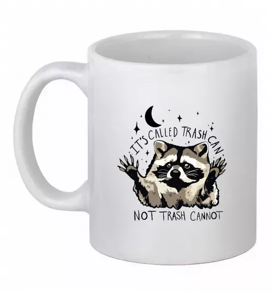 Чашка керамическая Not trash cannot Белый фото