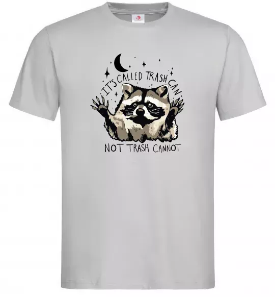 Мужская футболка Not trash cannot Серый фото