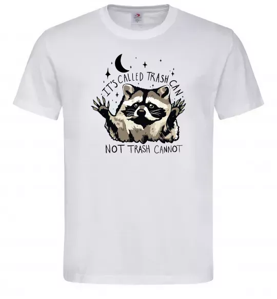 Мужская футболка Not trash cannot Белый фото