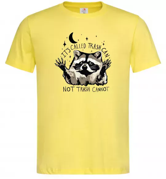 Мужская футболка Not trash cannot Лимонный фото