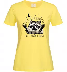 Женская футболка Not trash cannot Лимонный фото