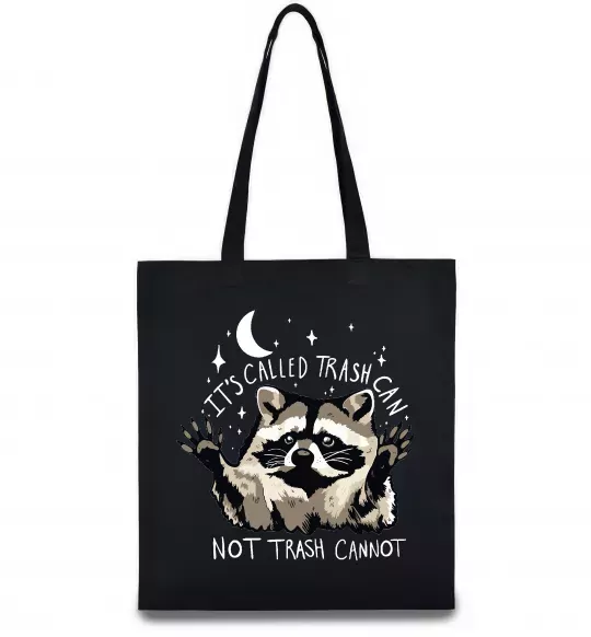 Еко-сумка Not trash cannot Чорний фото