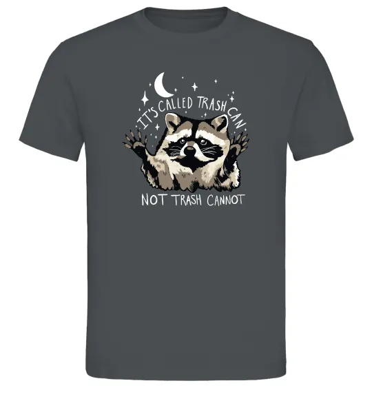 Мужская футболка Not trash cannot Графит фото