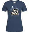 Женская футболка Not trash cannot Темно-синий фото