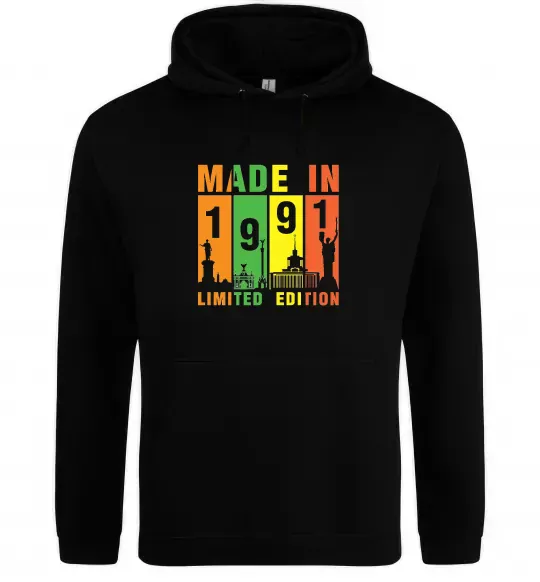 Жіноча толстовка (худі) Made in 1991 limited Чорний фото
