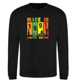 Свитшот Made in 1991 limited Черный фото