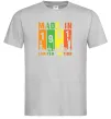 Мужская футболка Made in 1991 limited Серый фото