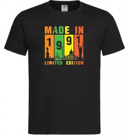 Мужская футболка Made in 1991 limited Черный фото