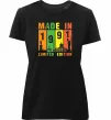 Женская премиум футболка Made in 1991 limited Черный фото