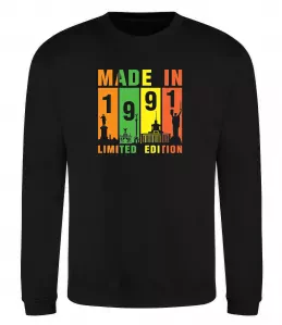 Світшот Made in 1991 limited Чорний фото