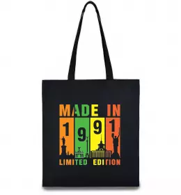 Эко-сумка Vintage 1980 Черный фото