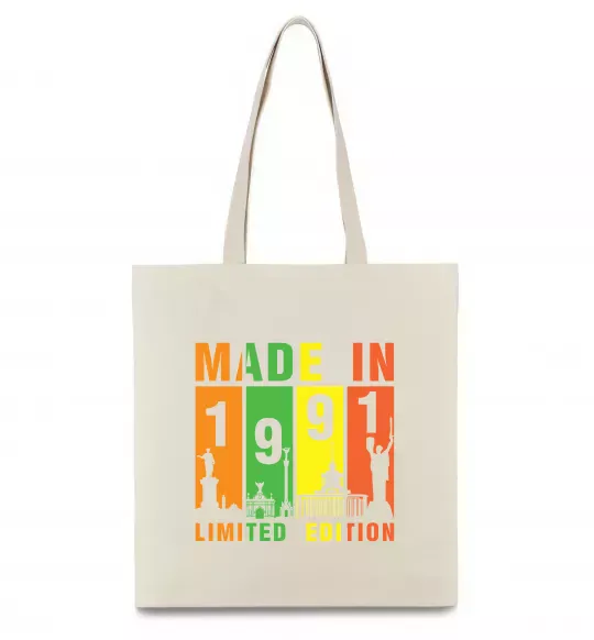 Эко-сумка Made in 1991 limited Бежевый фото