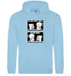 Чоловіча толстовка (худі) Why code work/doesn`t work Блакитний фото