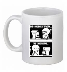 Чашка керамічна Why code work/doesn`t work