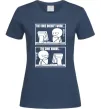 Жіноча футболка Why code work/doesn`t work Темно-синій фото