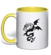 Чашка з кольоровою ручкою Dragon Сонячно жовтий Чашка з кольоровою ручкою Dragon Сонячно жовтий фото