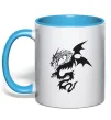 Чашка з кольоровою ручкою Dragon Блакитний Чашка з кольоровою ручкою Dragon Блакитний фото