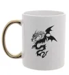 Чашка з кольоровою ручкою Dragon Золото Чашка з кольоровою ручкою Dragon Золото фото