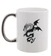 Чашка з кольоровою ручкою Dragon Срібло Чашка з кольоровою ручкою Dragon Срібло фото