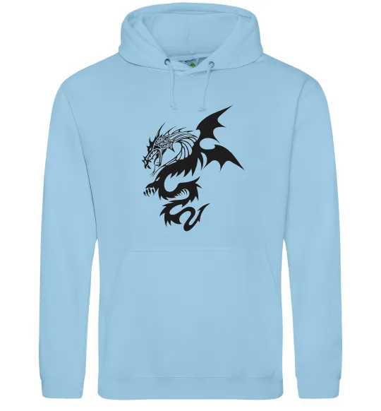 Женская толстовка (худи) Dragon Голубой фото