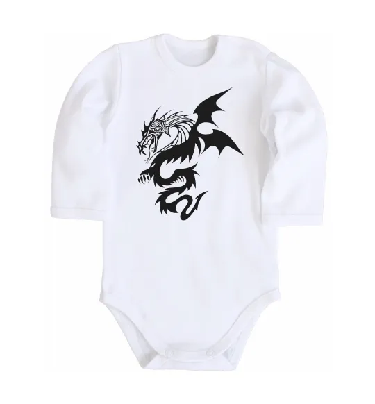 Детский боди Dragon Белый фото