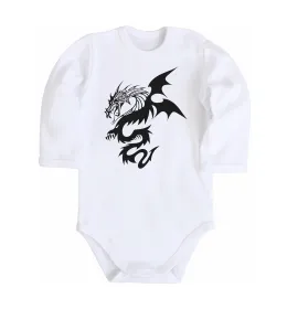 Дитячий бодік Dragon Білий фото