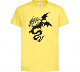 Детская футболка Dragon Лимонный фото