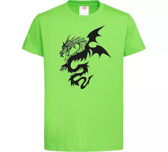 Детская футболка Dragon Лаймовый фото