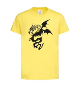 Дитяча футболка Dragon Лимонний фото