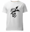 Мужская премиум футболка Dragon Белый фото