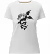 Женская премиум футболка Dragon Белый фото