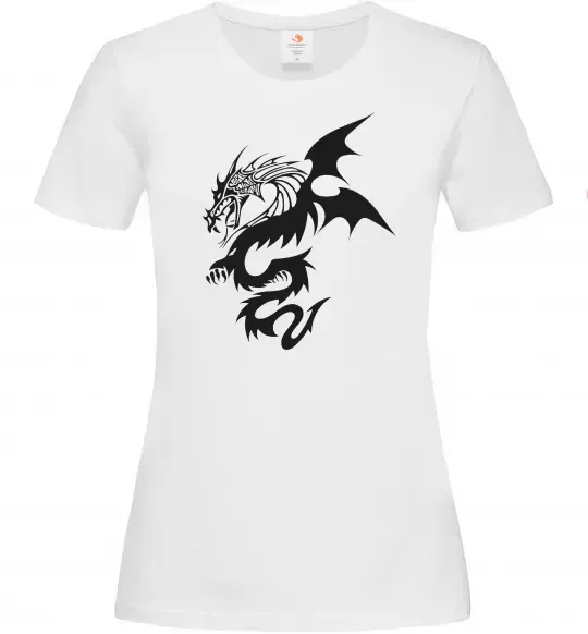Женская футболка Dragon Белый фото