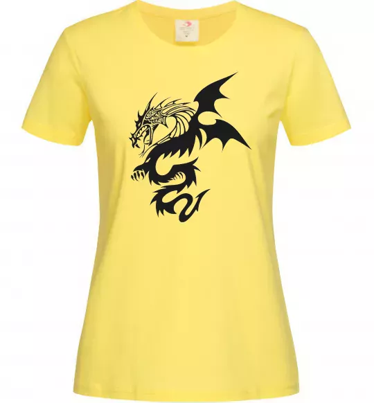 Женская футболка Dragon Лимонный фото