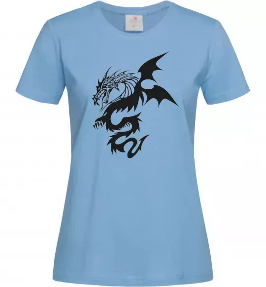 Женская футболка Dragon Голубой фото