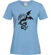Женская футболка Dragon Голубой фото